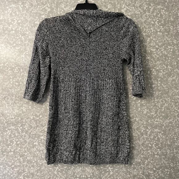 Style & Co Gray Marled Button Cowl Neck Tunic Sweater - Size Petite Medium (PM) - Picture 6 of 6